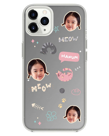 iPhone Mirror Grip - Face Grid Kitty