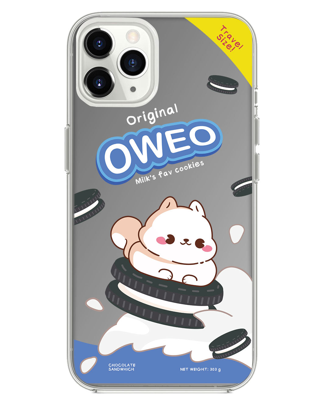 iPhone Mirror Grip Case - Oweo Dog