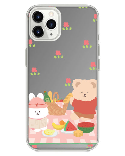 iPhone Mirror Grip - Picnic Bear Pink
