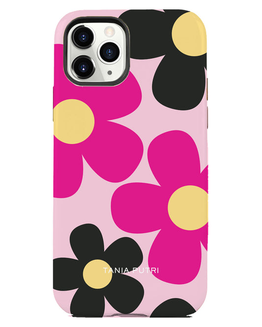 iPhone Rearguard Defender - Daisy Hot Pink