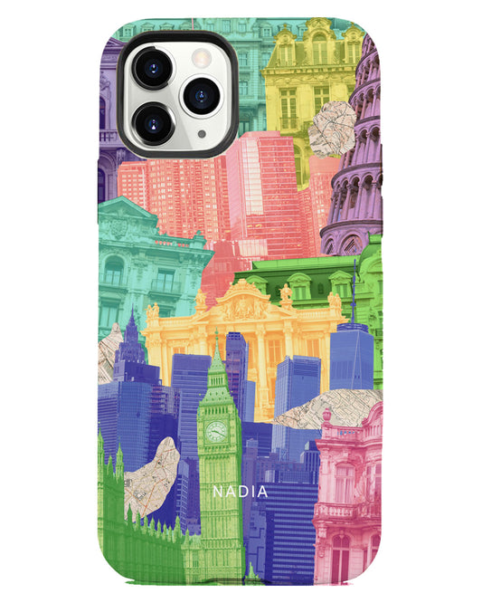 iPhone Rearguard Defender - Colourful City