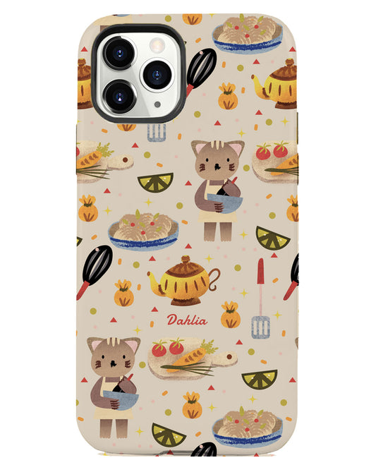 iPhone Rearguard Defender - Cooking Cat