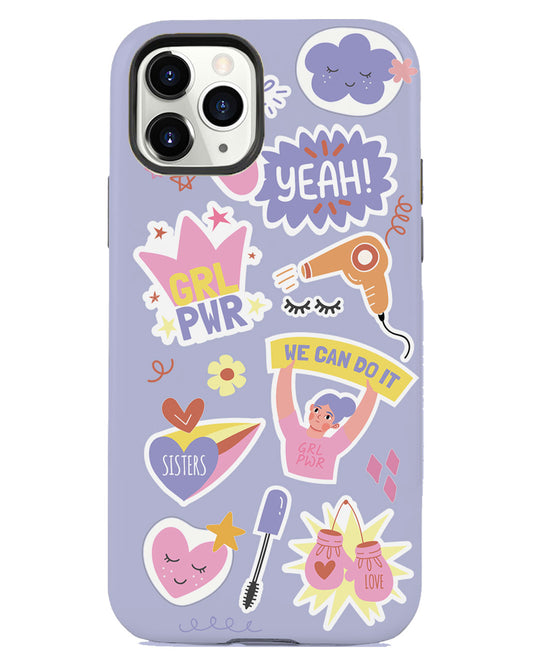 iPhone Rearguard Defender - Girl Power Sticker Pack