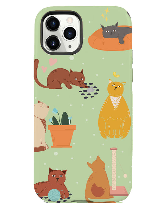 iPhone Rearguard Defender - Playful Cat