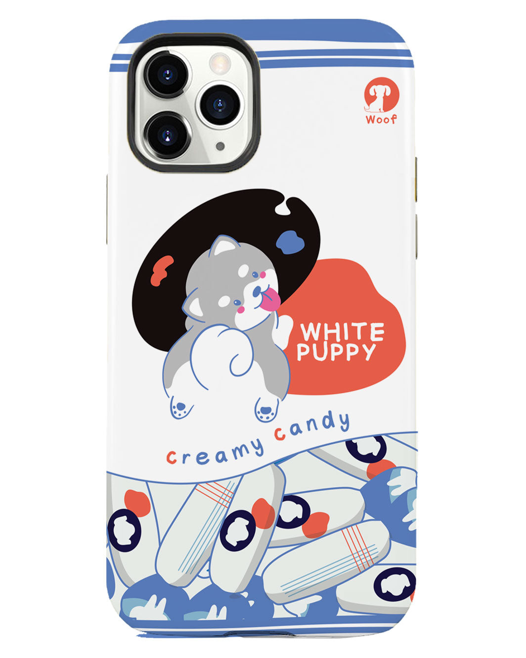 iPhone Rearguard Defender - White Puppy