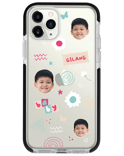 iPhone Rearguard Bumper -  Face Grid Abstract