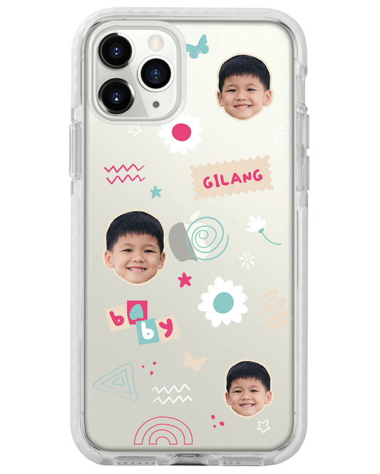 iPhone Rearguard Bumper -  Face Grid Abstract