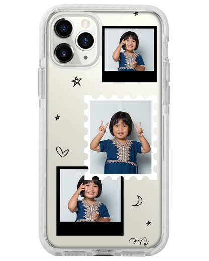 iPhone Rearguard Bumper -  Face Grid Black Polaroid
