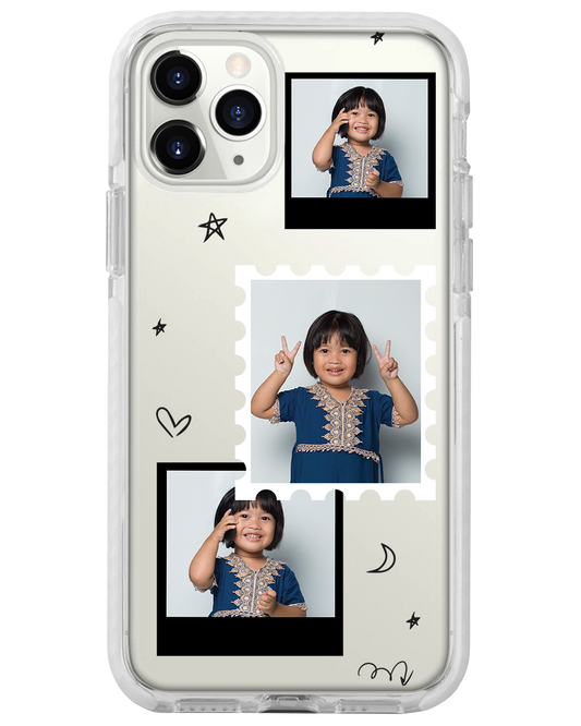 iPhone Rearguard Bumper -  Face Grid Black Polaroid