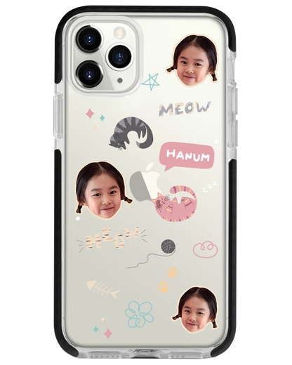 iPhone Rearguard Bumper -  Face Grid Kitty
