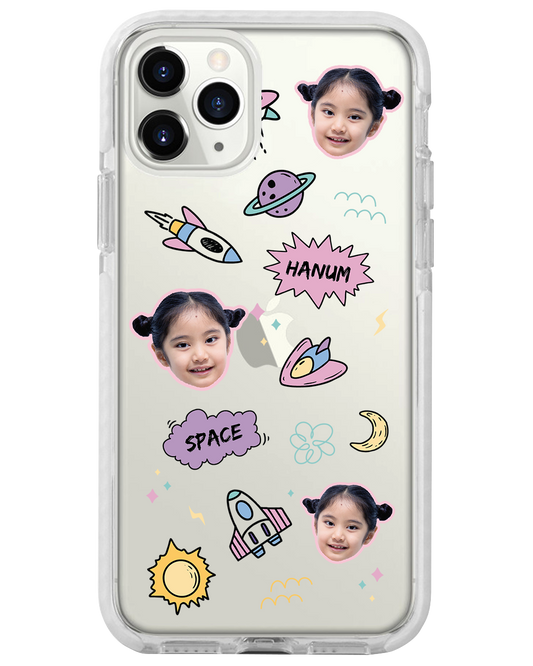 iPhone Rearguard Bumper -  Face Grid Space