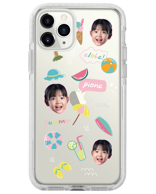 iPhone Rearguard Bumper -  Face Grid Summer
