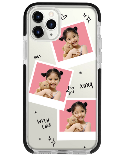 iPhone Rearguard Bumper -  Face Grid White Polaroid