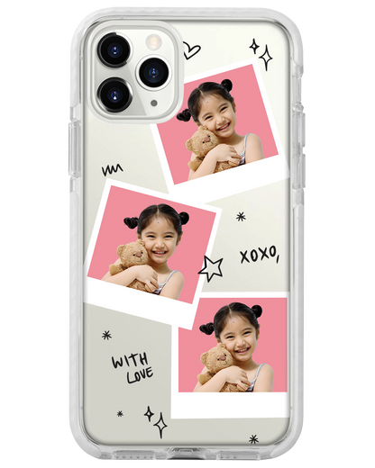 iPhone Rearguard Bumper -  Face Grid White Polaroid