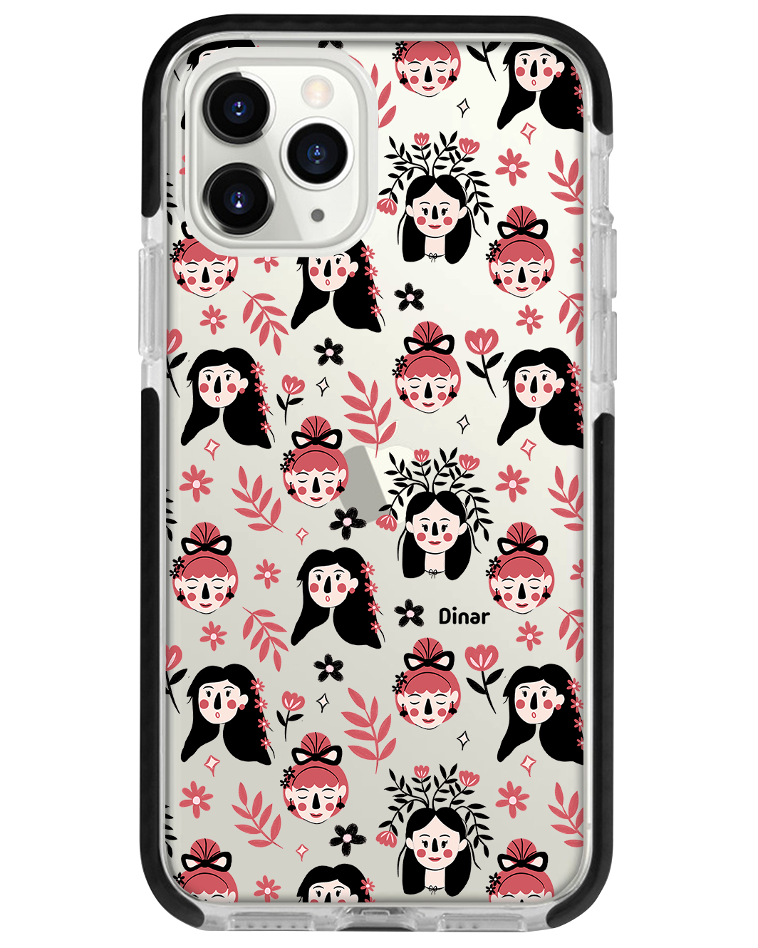 iPhone Rearguard Bumper - Flowery Faces