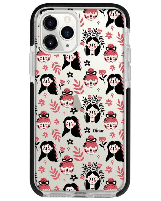 iPhone Rearguard Bumper - Flowery Faces