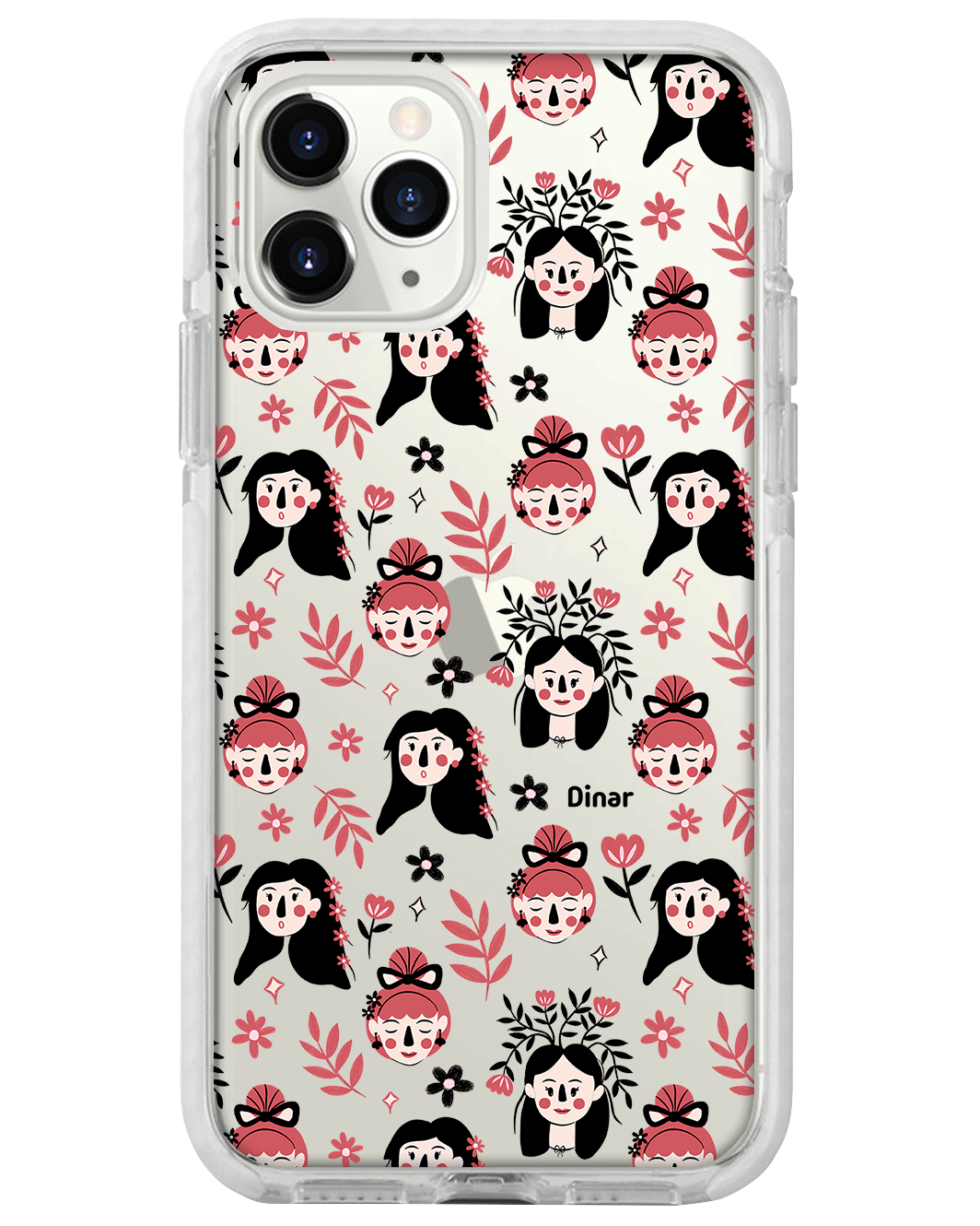 iPhone Rearguard Bumper - Flowery Faces