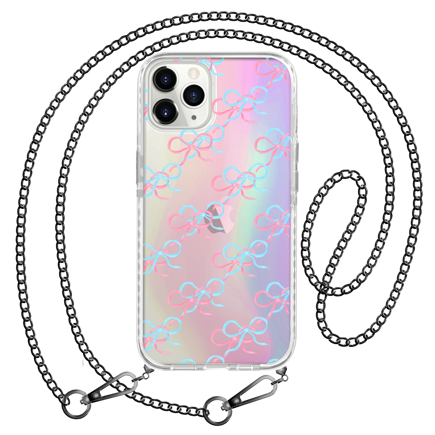 iPhone Rearguard Holo - Coquette Pink & Blue Bow