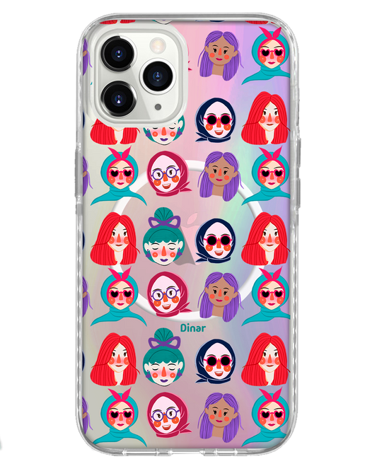 iPhone Rearguard Holo - Cute Sweety Faces