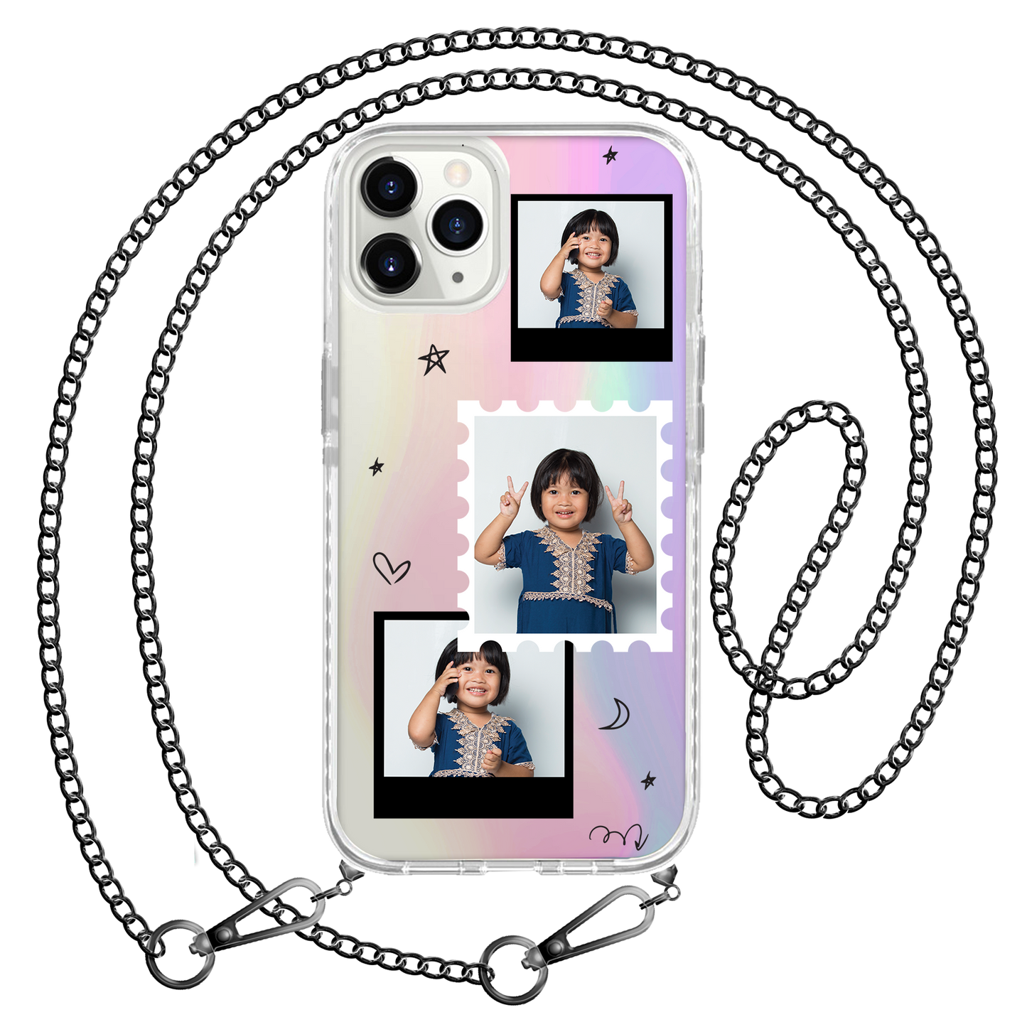 iPhone Rearguard Holo - Face Grid Black Polaroid