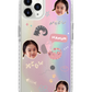 iPhone Rearguard Holo - Face Grid Kitty