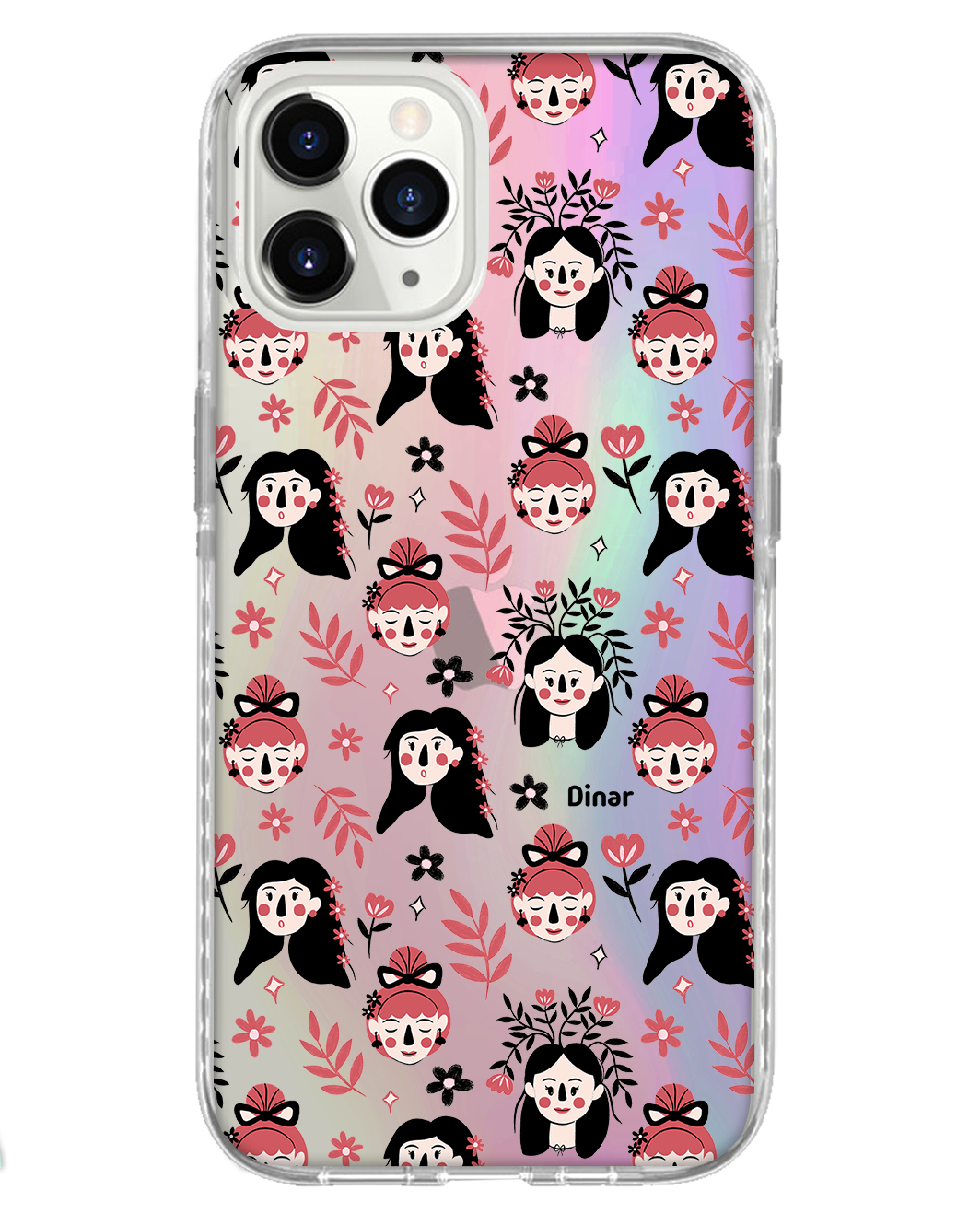 iPhone Rearguard Holo - Flowery Faces