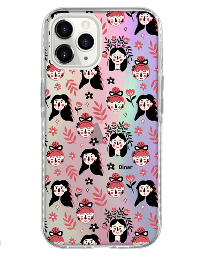 iPhone Rearguard Holo - Flowery Faces