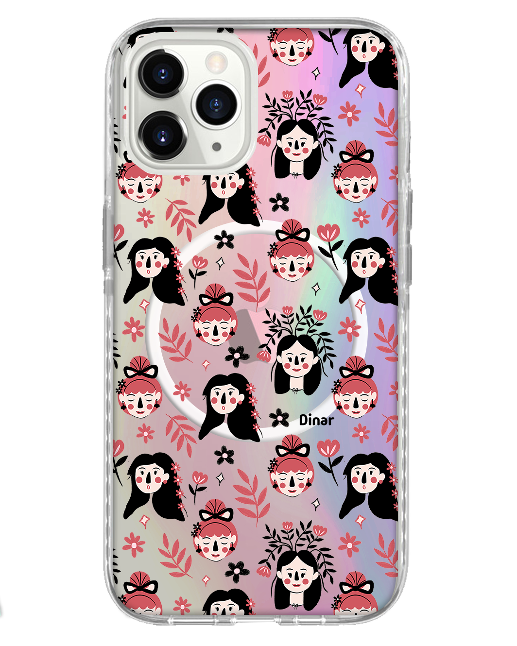 iPhone Rearguard Holo - Flowery Faces