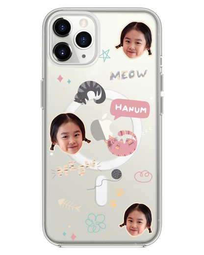 iPhone Rearguard Hybrid - Face Grid Kitty