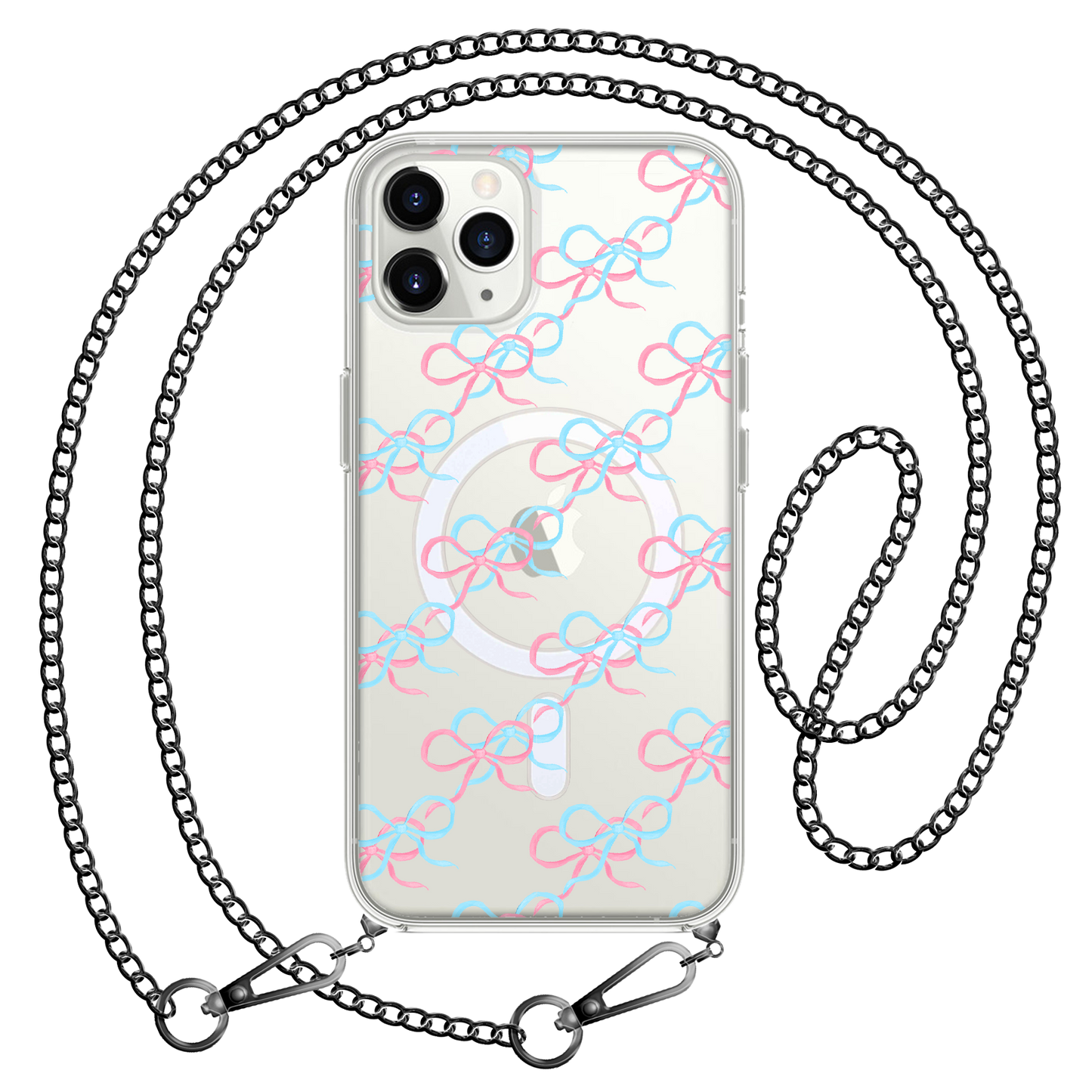 iPhone Rearguard Hybrid - Coquette Pink & Blue Bow