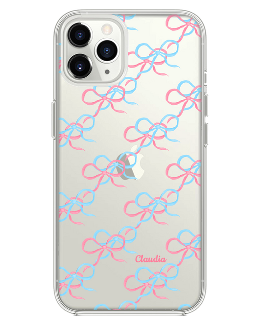 iPhone Rearguard Hybrid - Coquette Pink & Blue Bow