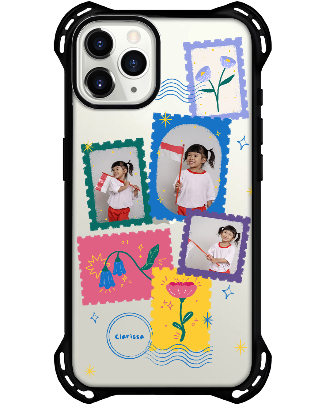 iPhone Rearguard Ultimate - Face Grid Floral Stamps