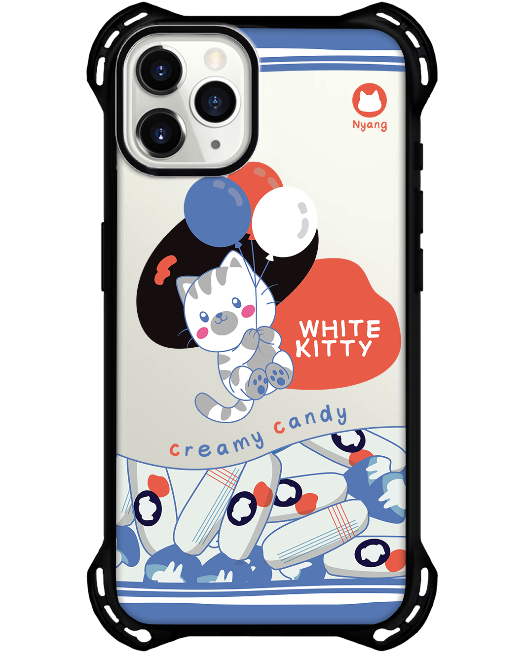 iPhone Rearguard Ultimate - White Kitty