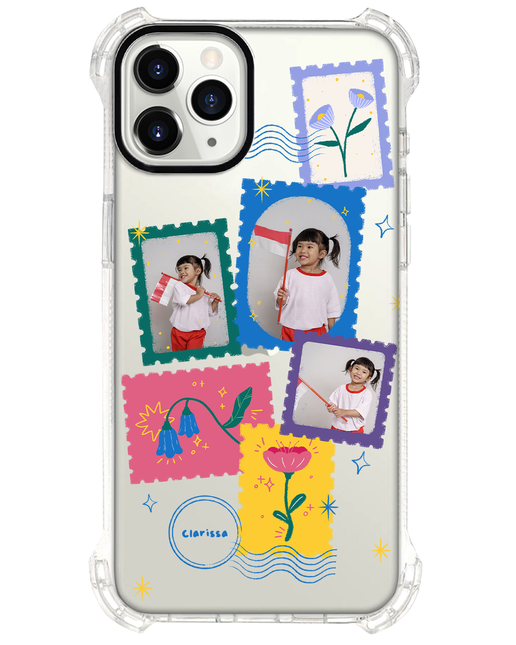 iPhone Rearguard Ultimate - Face Grid Floral Stamps