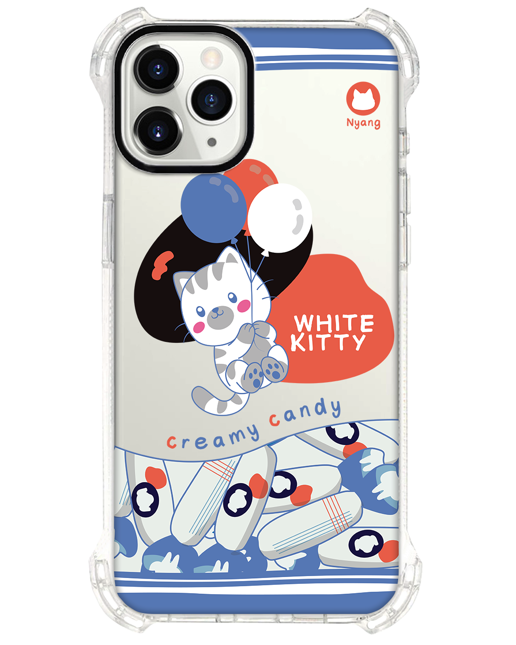 iPhone Rearguard Ultimate - White Kitty