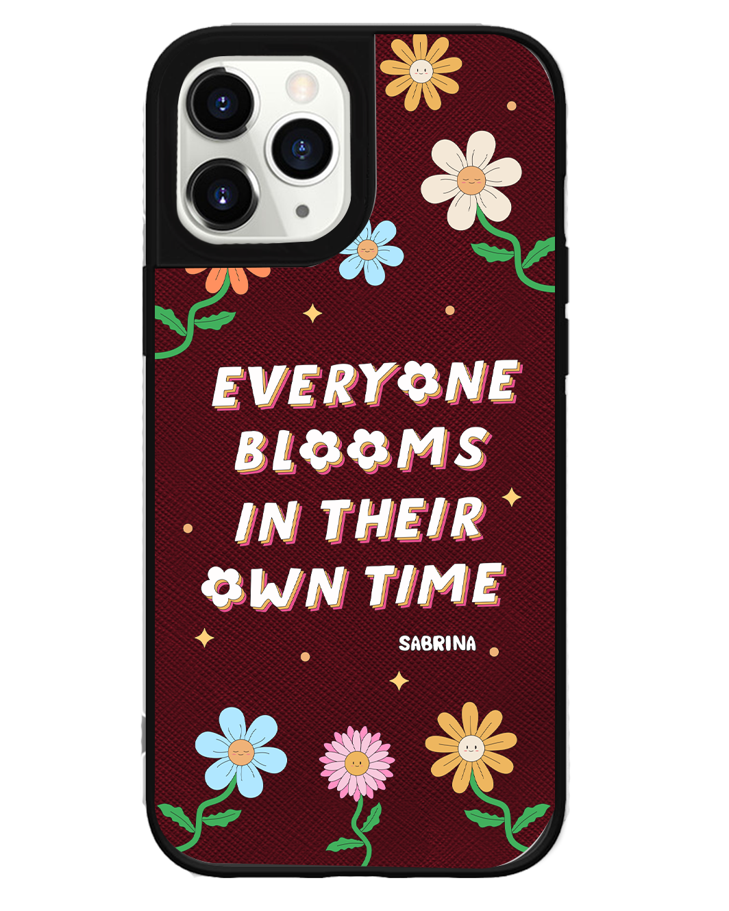 iPhone Leather Grip Case - Blooms