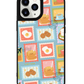 iPhone Leather Grip Case - Breakfast Stamps