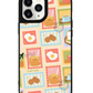 iPhone Leather Grip Case - Breakfast Stamps