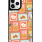 iPhone Leather Grip Case - Breakfast Stamps