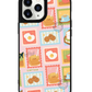 iPhone Leather Grip Case - Breakfast Stamps