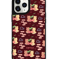 iPhone Leather Grip Case - Cherry Bear