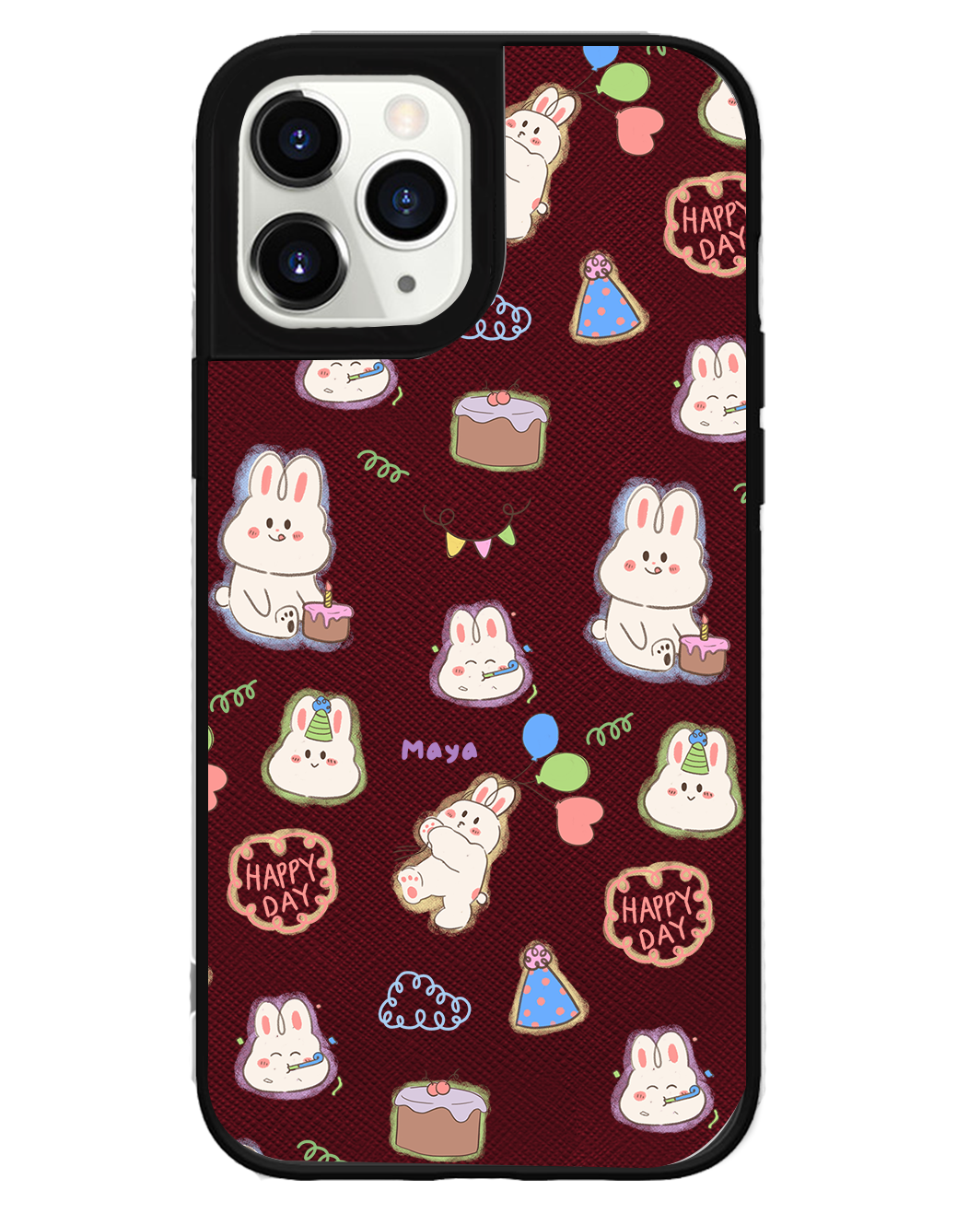 iPhone Leather Grip Case - Fun Party