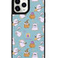 iPhone Leather Grip Case - Spooky Cat