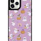 iPhone Leather Grip Case - Spooky Cat