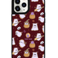 iPhone Leather Grip Case - Spooky Cat