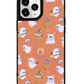 iPhone Leather Grip Case - Spooky Cat