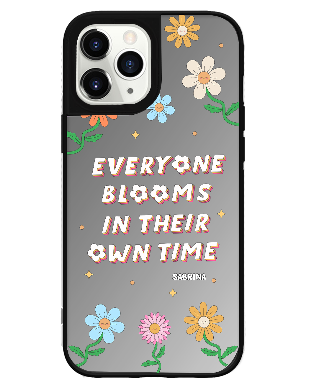 iPhone Mirror Grip Case - Blooms