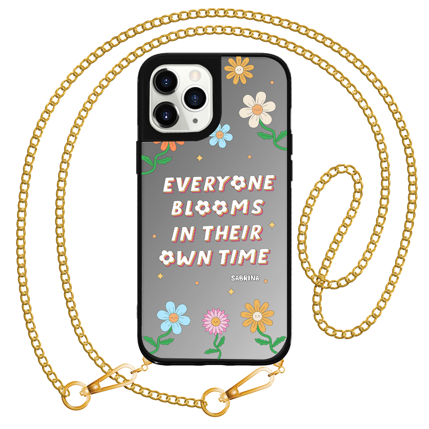 iPhone Mirror Grip Case - Blooms