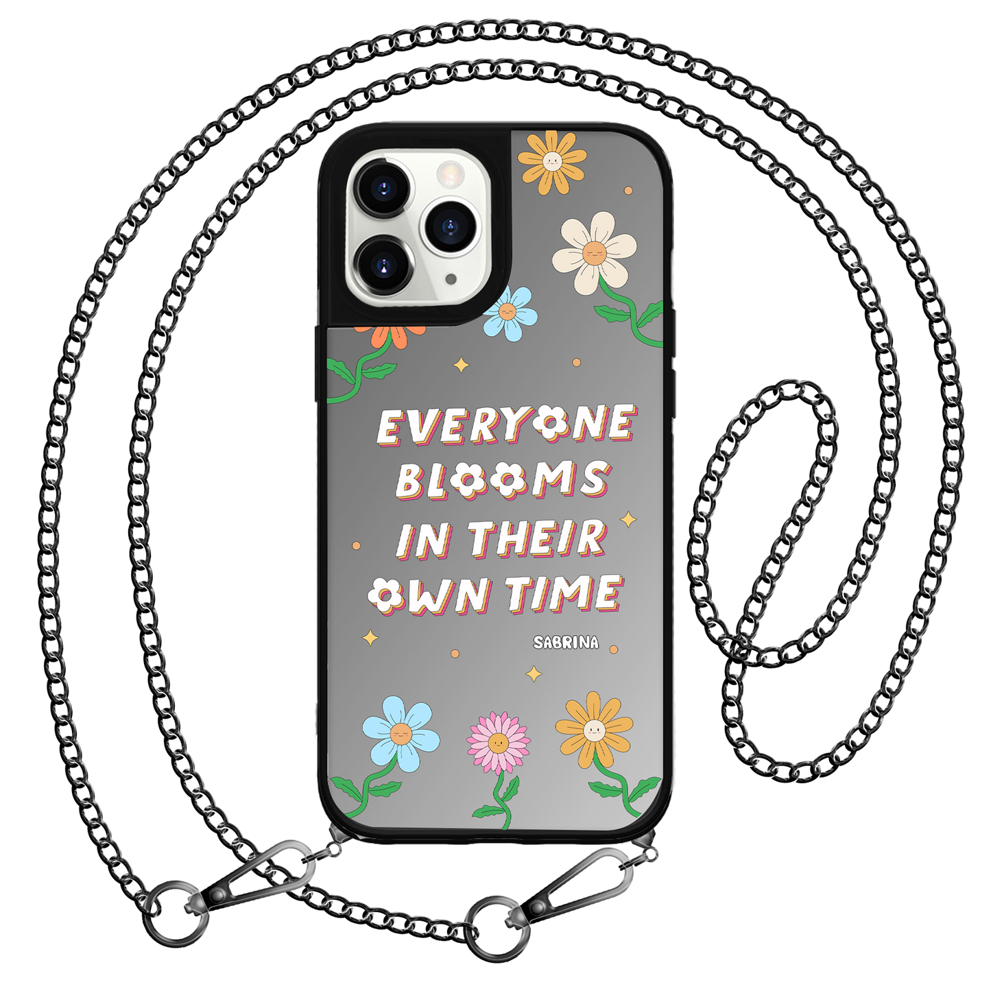 iPhone Mirror Grip Case - Blooms