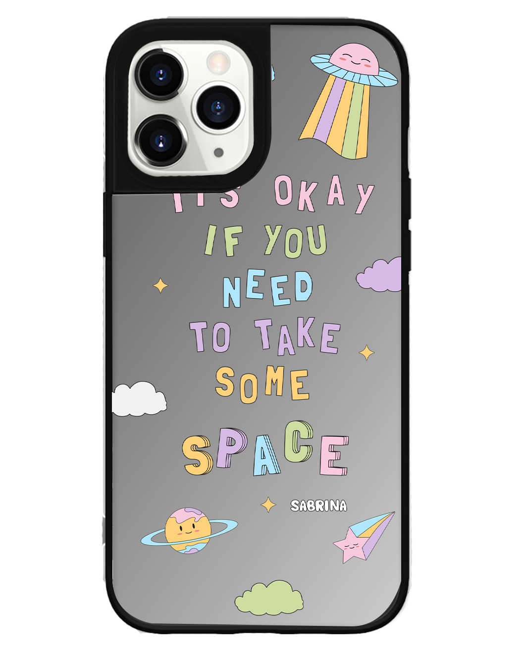 iPhone Mirror Grip Case - Space